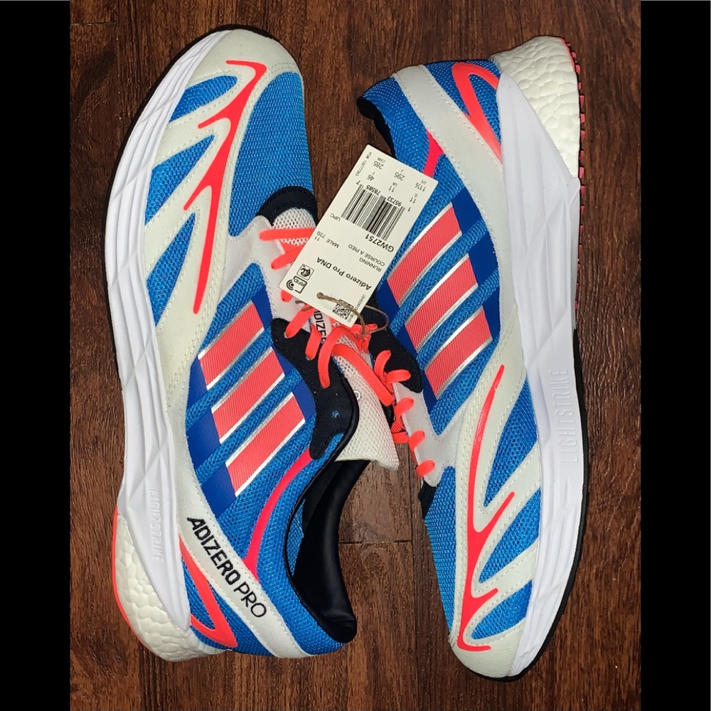 Adidas Adizero Pro Blue and Pink Men's Shoes